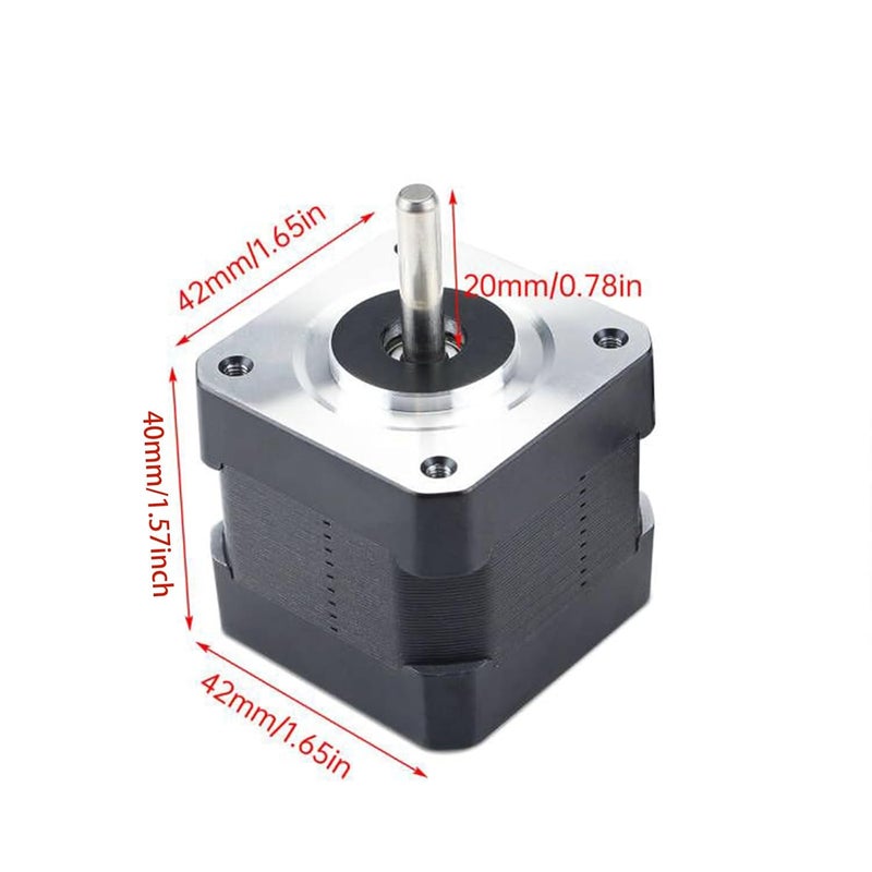FYSETC 3D Printer Prusai3 MK3S+ Extruder Motor NEMA17 Bipolar 2 Phase 1.8 Degree 20mm Shaft Small Motor with Integrated Connecting Wire Compatible with MK2 MK3S E Axis or CNC Machine - Image 2